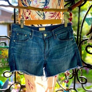 MOTHER Frayed Jean Shorts